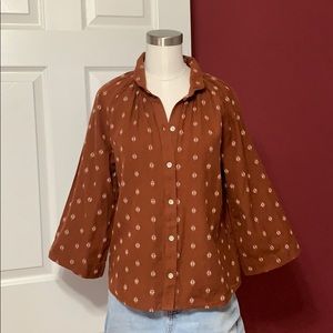 Madewell Raglan Peasant Shirt